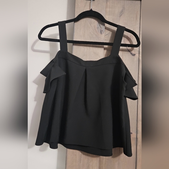TOPSHOP Black off the shoulder top. Size 8 - Picture 12 of 13